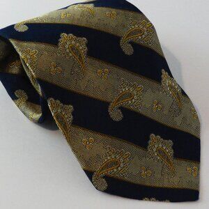 Robert Talbott Best of Class Silk Necktie Classic Stripes & Paisley, L-57", W-4"